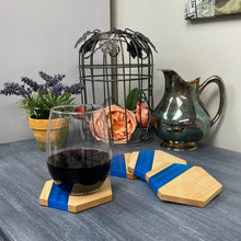 Load image into Gallery viewer, Wood & Epoxy Coasters