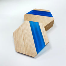 Load image into Gallery viewer, Wood & Epoxy Coasters